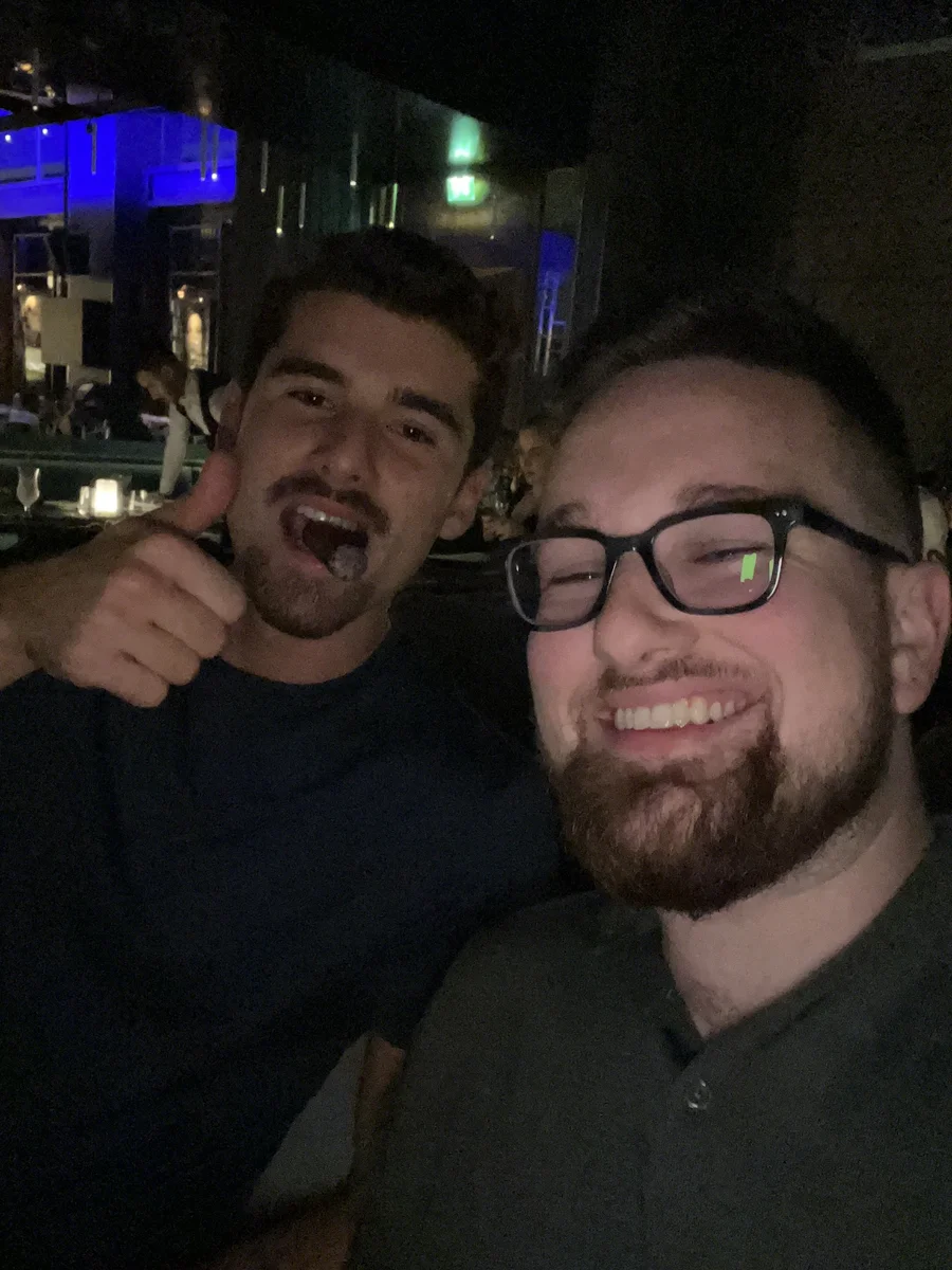 John Danes with Iman Gadzhi