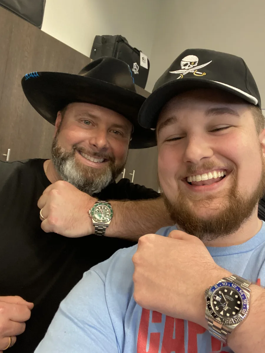 John Danes with his mentor Judge Graham