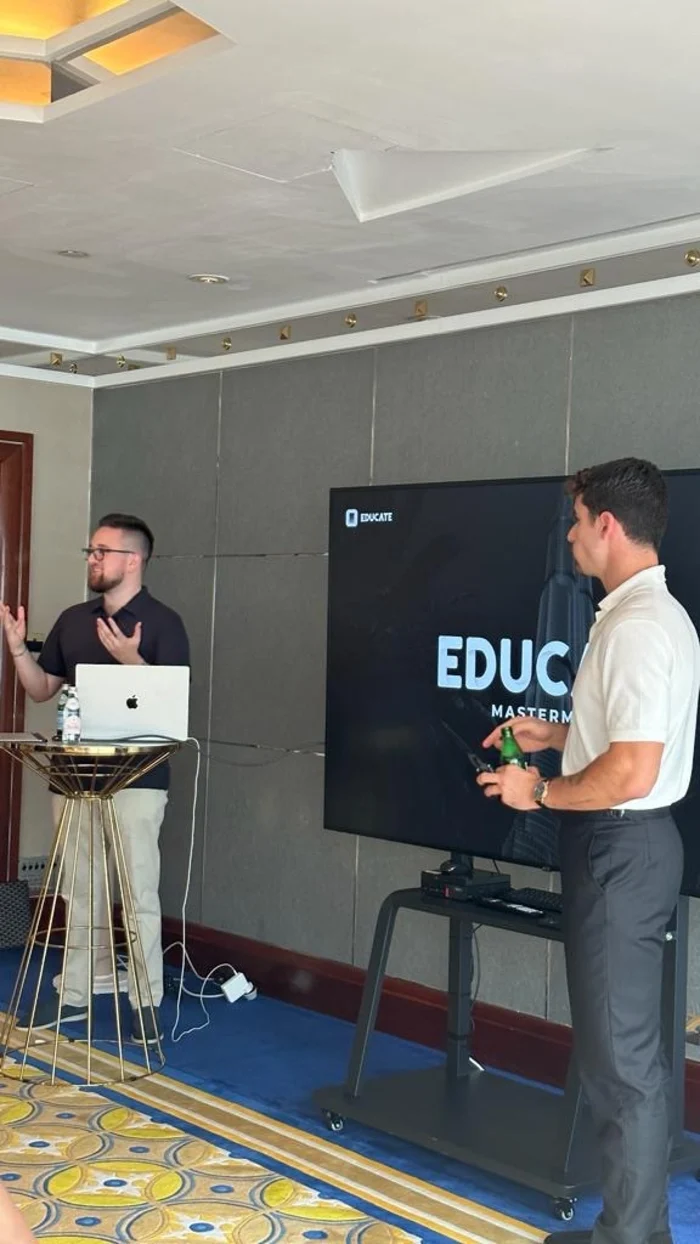 John Danes speaking at an Educate.io mastermind